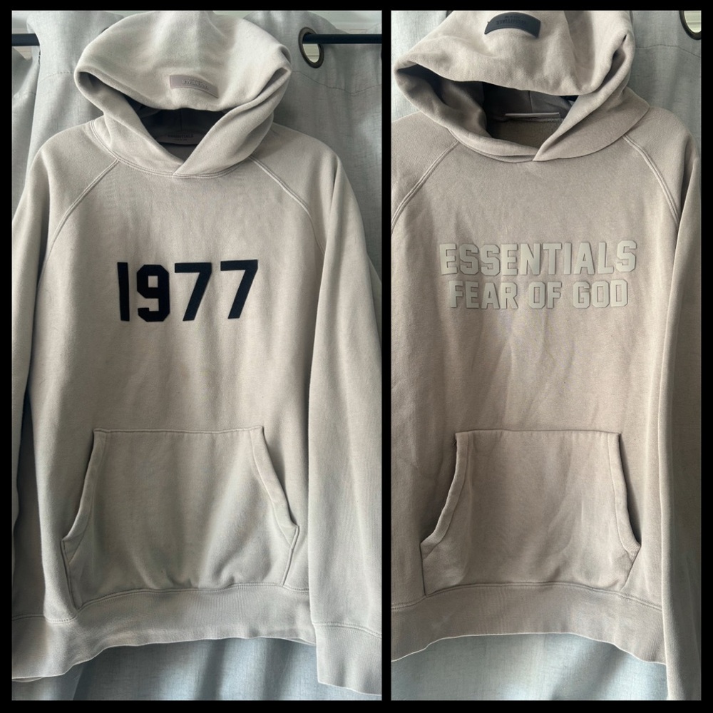 Fear of God Essentials Hoodie Bundle of 2•Authentic•Sz-Large•Both Beige